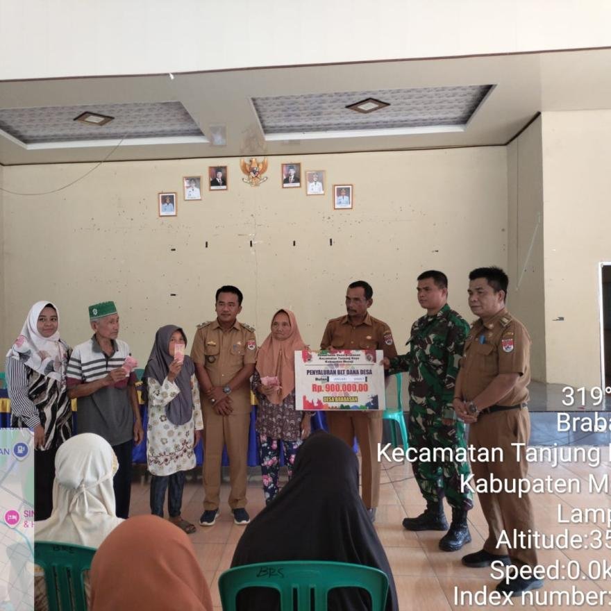PENYALURAN BLT-DD BULAN JANUARI-MARET DESA BRABASAN